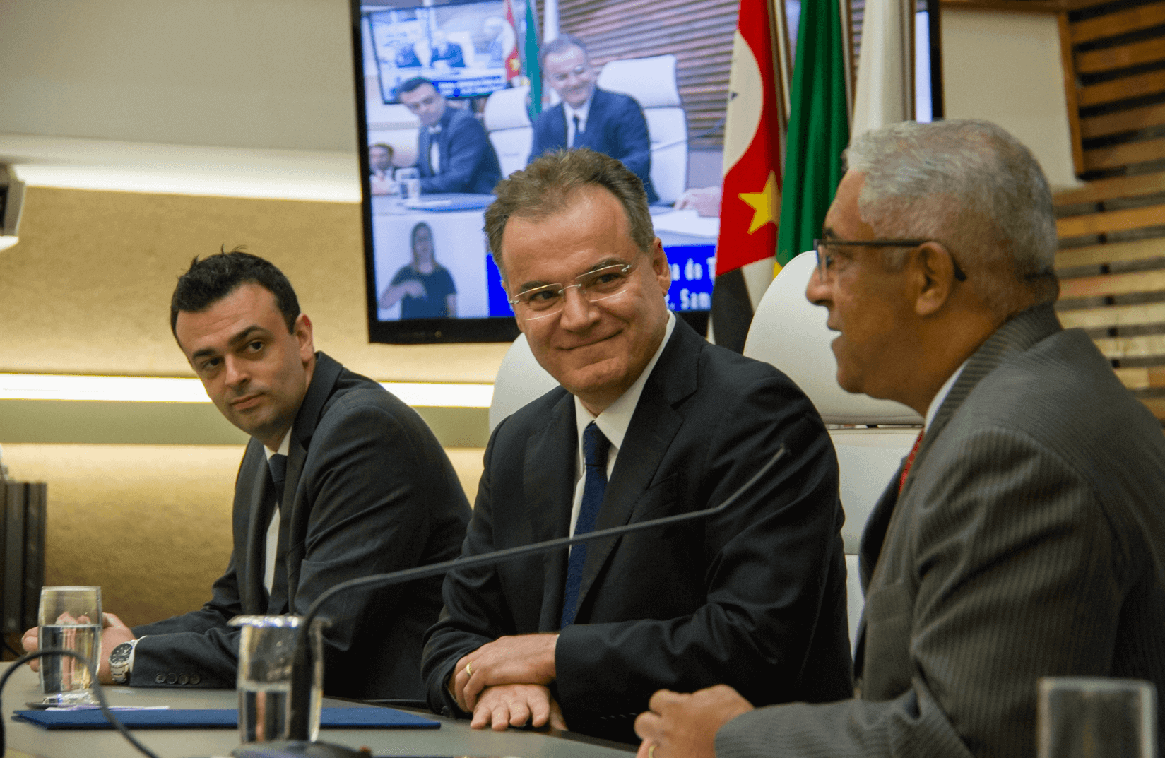 Bruno Orlandi, Samuel Moreira e Pr. Roberto de Jesus